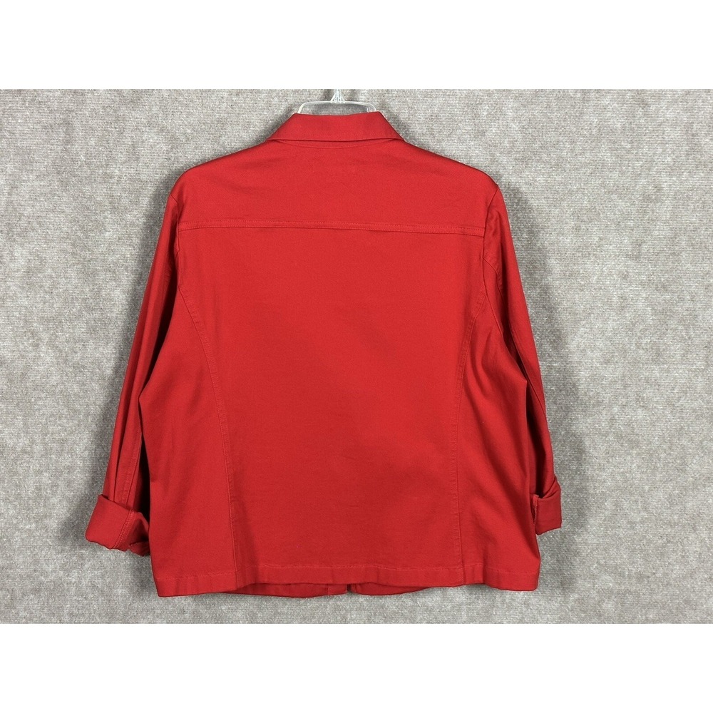 Pendleton Button Up Shirt Jacket Women's Sz Large granny core Pockets Cotton - Picture 3 of 15